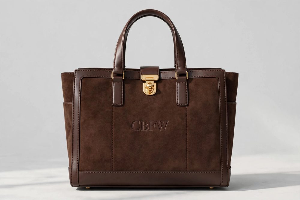 CBFW Suede Tote Bag