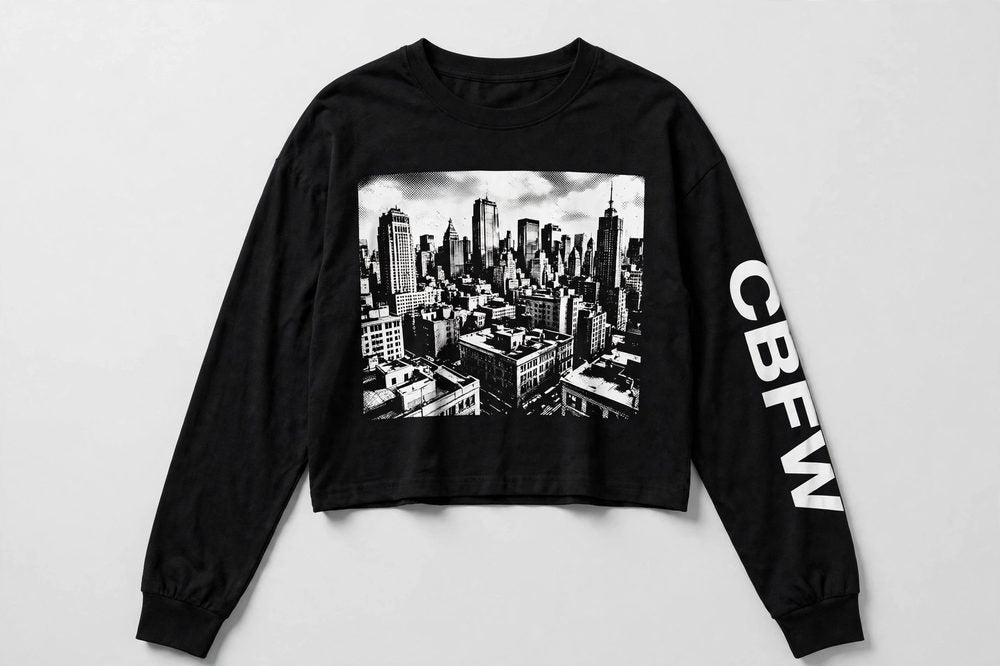 Cropped Graphic Long-Sleeve