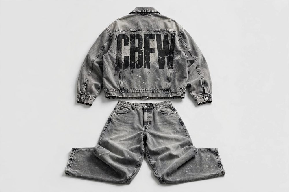 Denim Wash Graphic Set